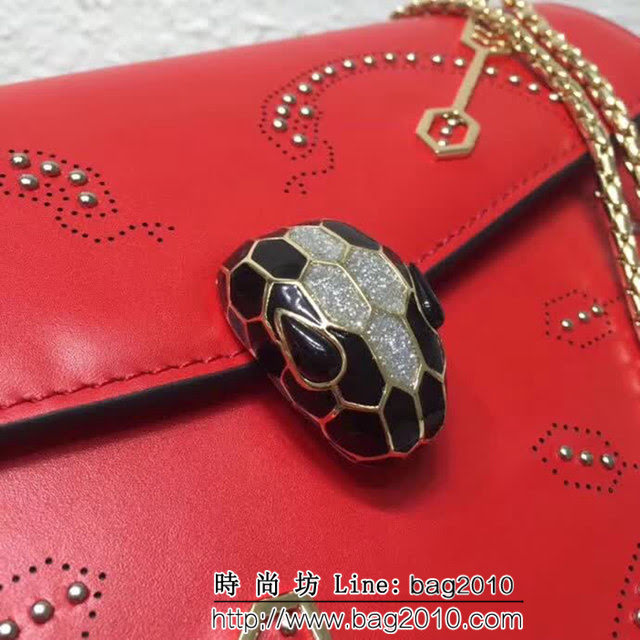 BVLGARI寶格麗 專櫃新品 Serpenti Forever系列 雙層蛇頭包 鏈條單肩斜挎包 B285887 FYD1246